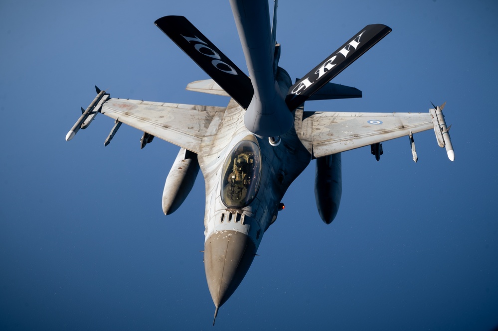 100th ARW, 93rd ARS refuel U.S., Hellenic fighter jets during exercise Ramstein Flag