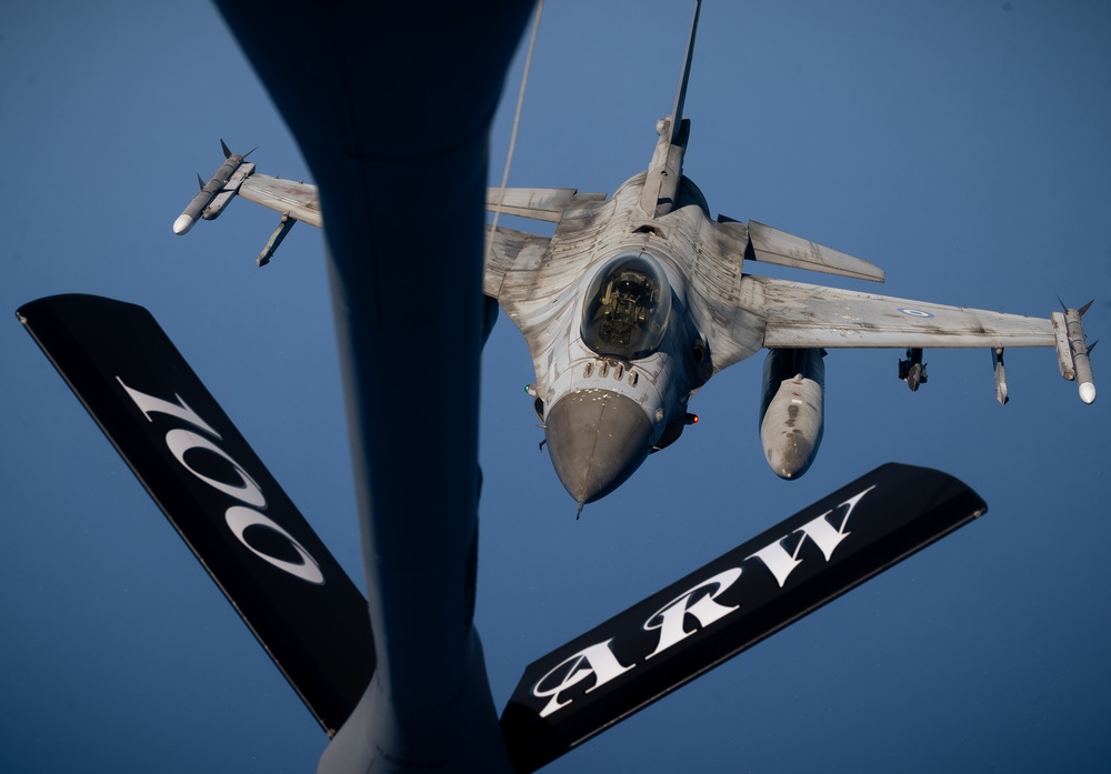 100th ARW, 93rd ARS refuel U.S., Hellenic fighter jets during exercise Ramstein Flag