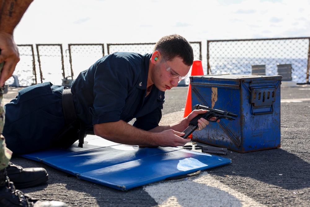 USS Arleigh Burke 9mm Shoot