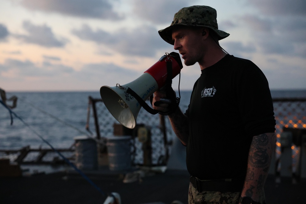 USS Arleigh Burke 9mm Shoot