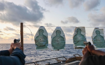 USS Arleigh Burke 9mm Shoot