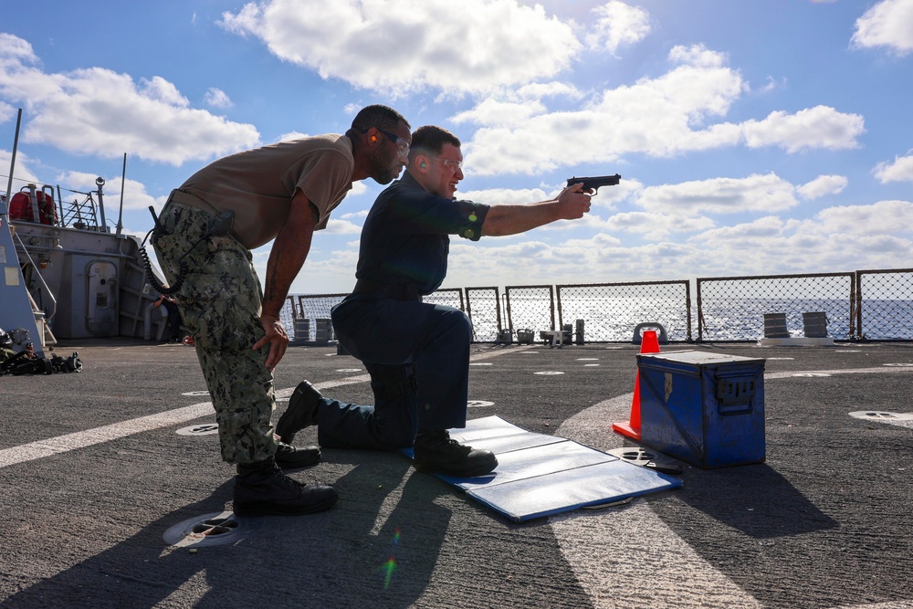 USS Arleigh Burke 9mm Shoot