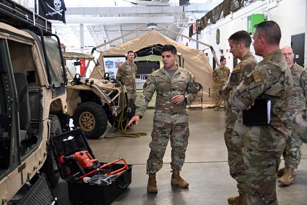 Expeditionary Center command team visits 621st Contingency Response Wing