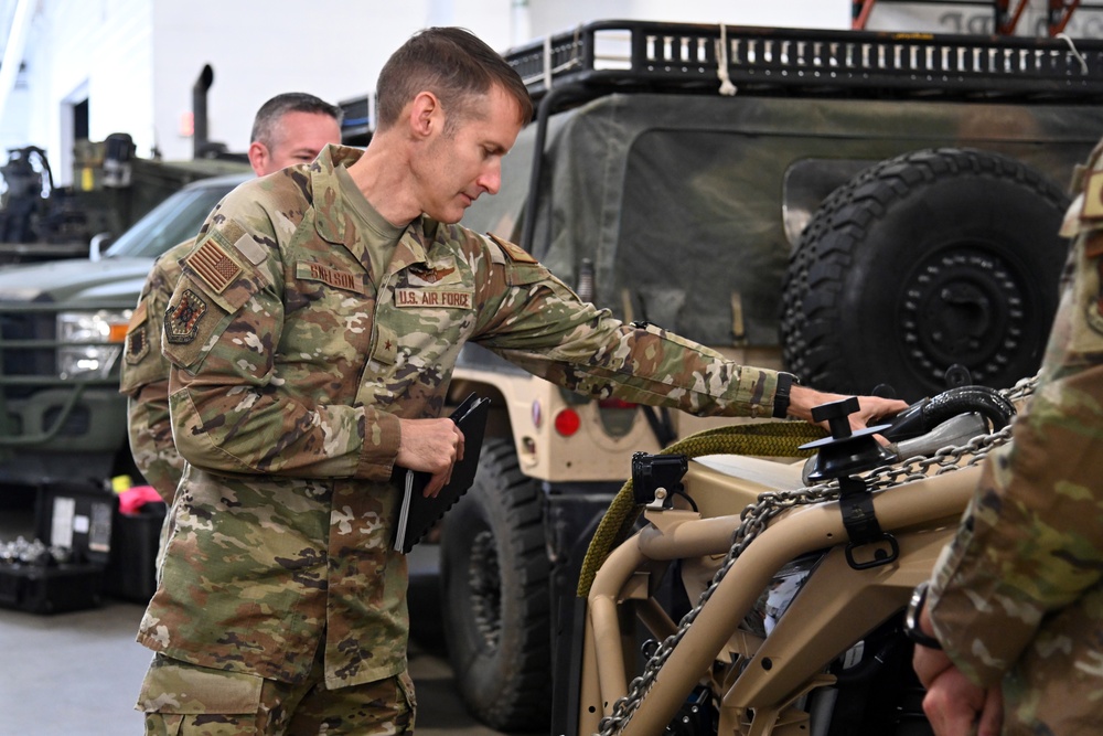 Expeditionary Center command team visits 621st Contingency Response Wing