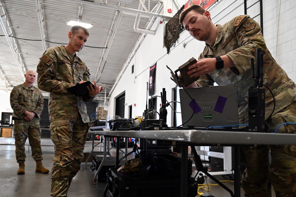 Expeditionary Center command team visits 621st Contingency Response Wing