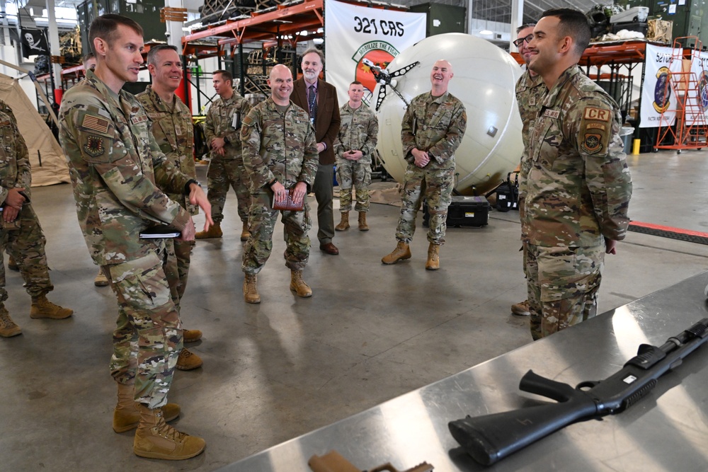 Expeditionary Center command team visits 621st Contingency Response Wing