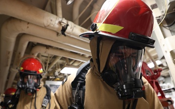 USS Arleigh Burke Damage Control Drill