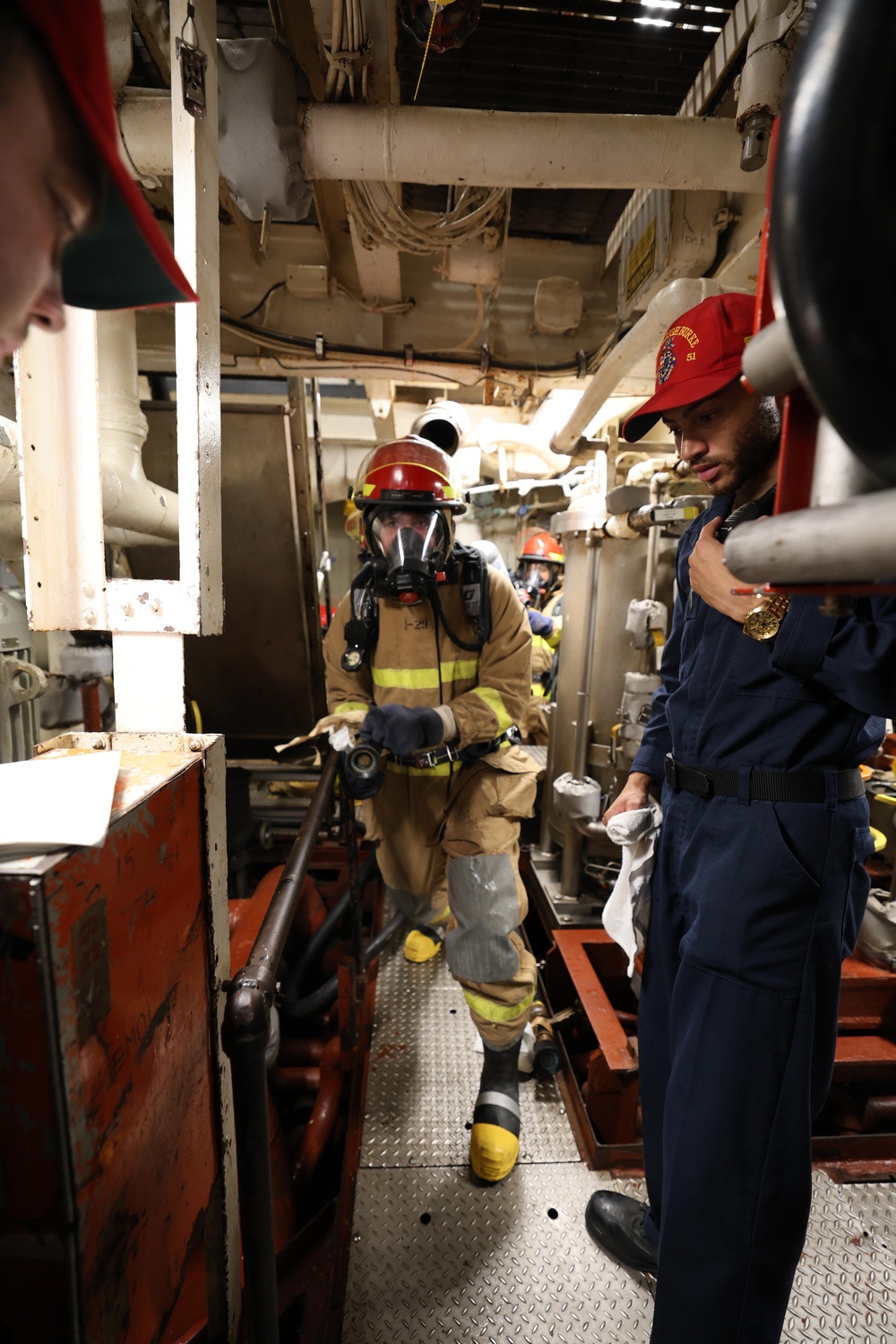 USS Arleigh Burke Damage Control Drill