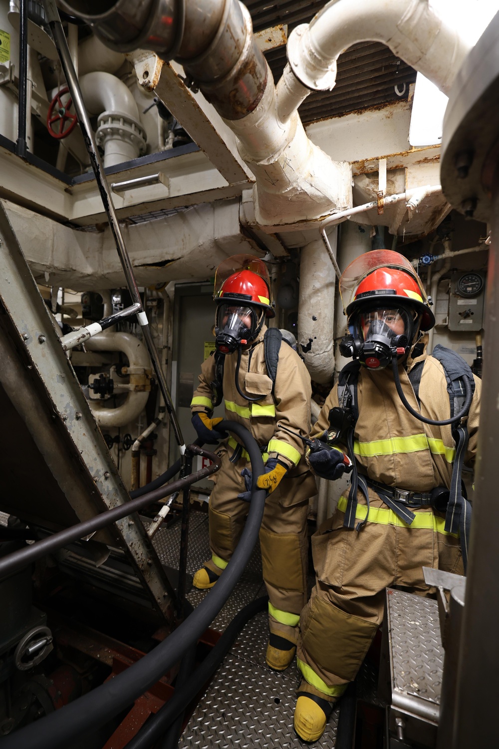 USS Arleigh Burke Damage Control Drill