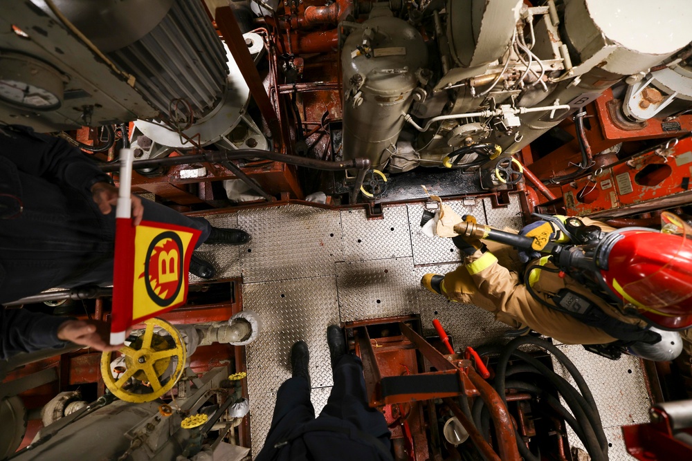 USS Arleigh Burke Damage Control Drill