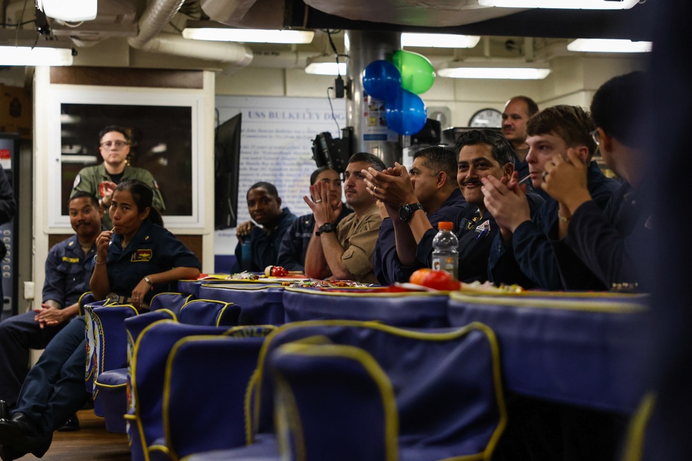 USS Bulkeley celebrates Hispanic Heritage Month