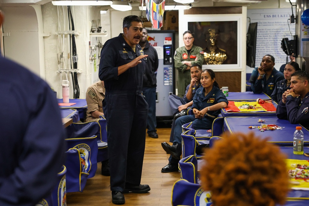 USS Bulkeley celebrates Hispanic Heritage Month