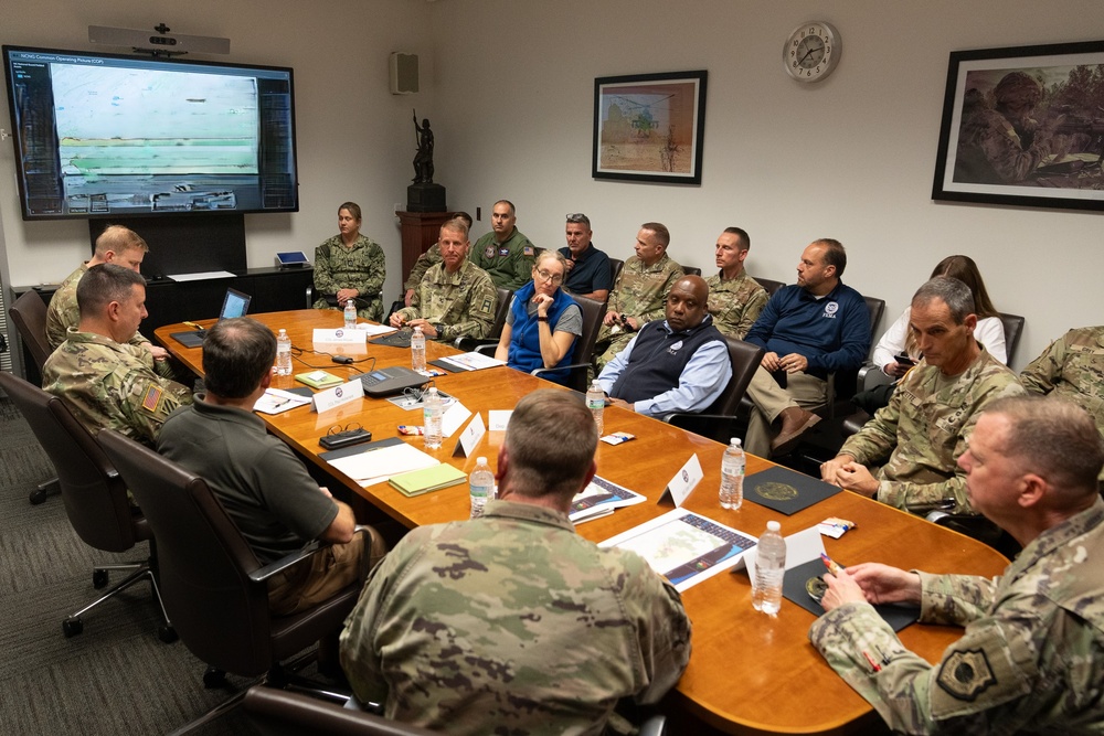 FEMA Deputy Administrator Hooks Visits the North Carolina Emergency Operations Center