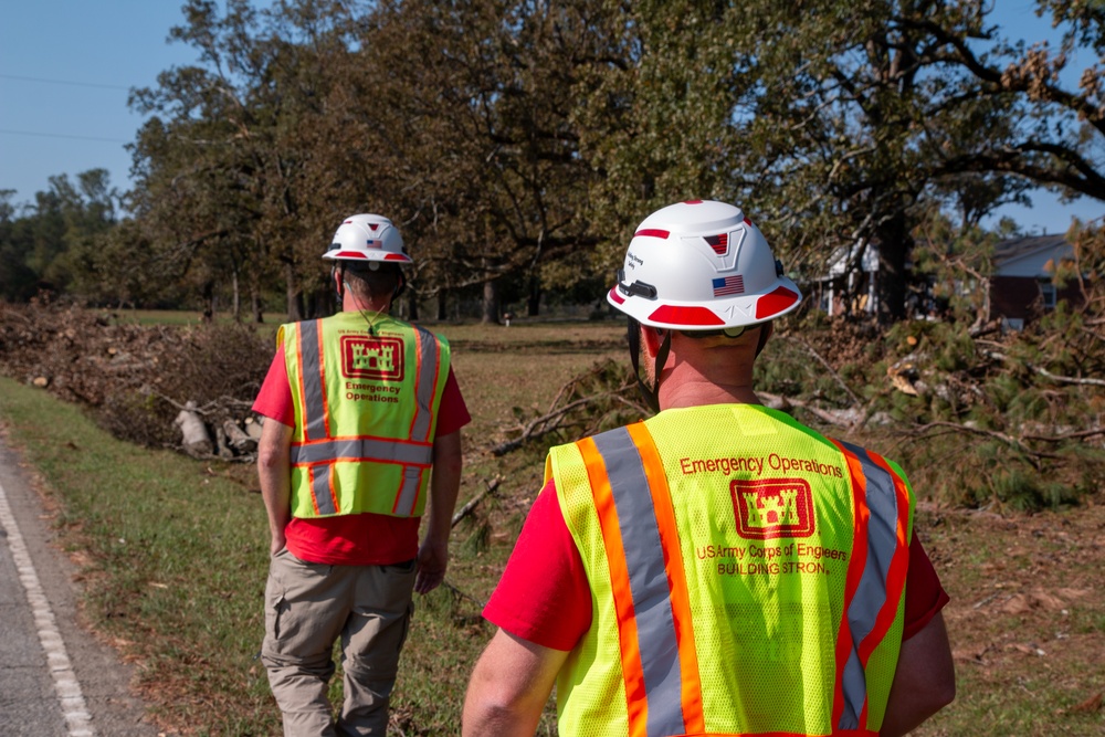 USACE debris teams assess South Carolina counties damaged by Hurricane Helene