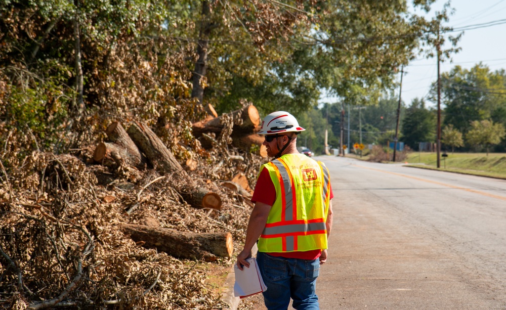 USACE debris teams assess South Carolina counties damaged by Hurricane Helene