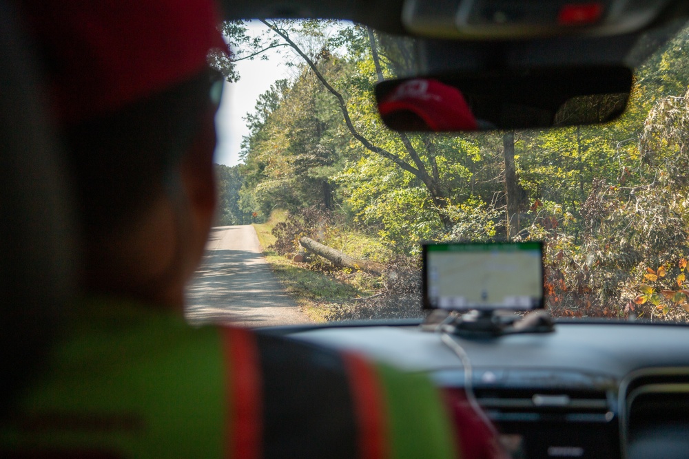 USACE debris teams assess South Carolina counties damaged by Hurricane Helene