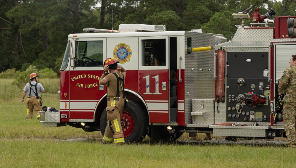 Airmen participate in a Major Accident Response Exercise