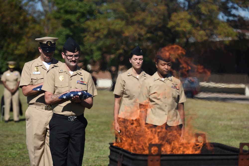 Honoring the Stars and Stripes: NSA Philadelphia Hosts Dignified Flag Disposal Ceremony