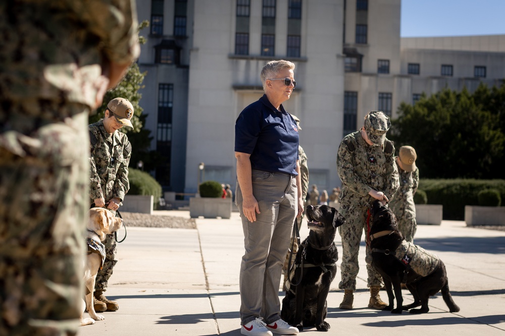 Walter Reed National Military Medical Center Holds Annual Blessings of the Animal's Ceremony