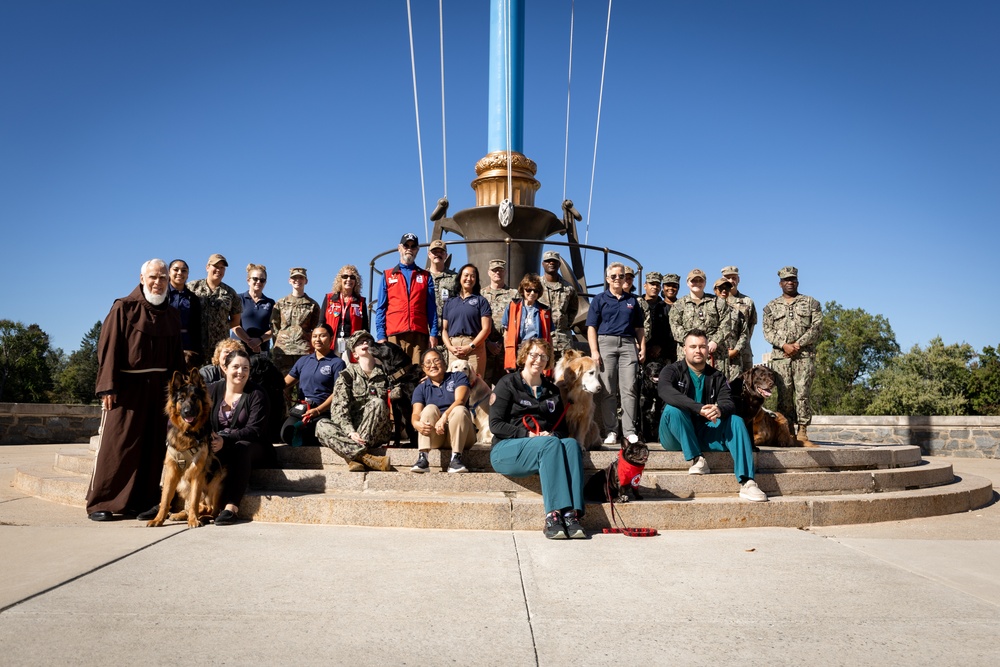 Walter Reed National Military Medical Center Holds Annual Blessings of the Animal's Ceremony