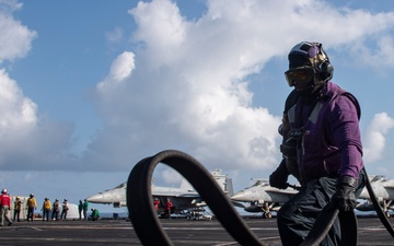 Abraham Lincoln conducts routine flight operations