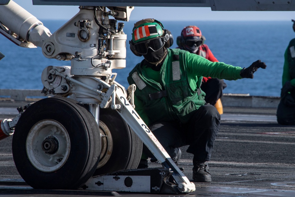 Abraham Lincoln conducts routine flight operations