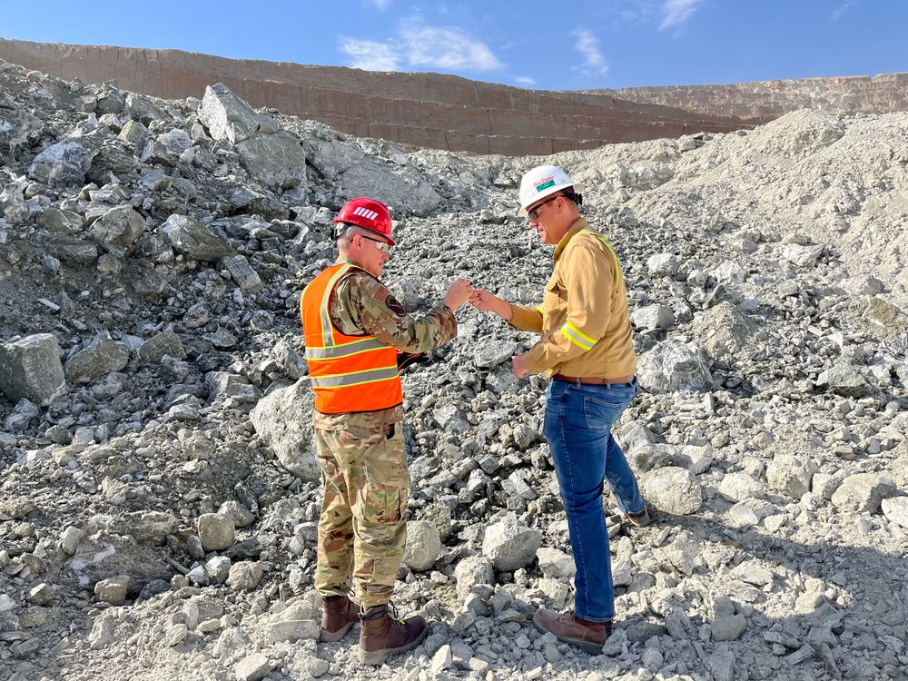 Col James F. Roche IV, USAF Commander, AFRL Detachment 7 tours Rio Tinto US Borax mine.