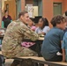 Rest Assured Soldiers have lunch with Thompson Elementary Students