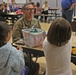 Rest Assured Soldiers have lunch with Thompson Elementary Students