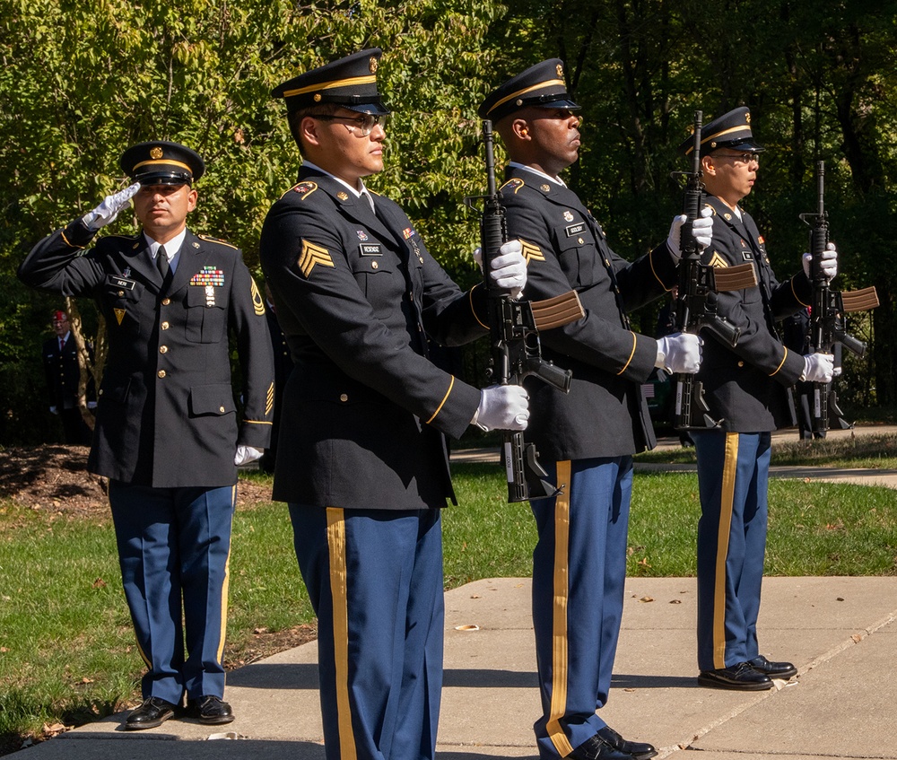 ILLINOIS ARMY NATIONAL GUARD SOLDIER LAID TO REST AT ABRAHAM LINCOLN NATIONAL CEMETERY NEARLY 82 YEARS AFTER HIS DEATH IN POW CAMP