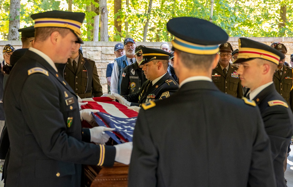 ILLINOIS ARMY NATIONAL GUARD SOLDIER LAID TO REST AT ABRAHAM LINCOLN NATIONAL CEMETERY NEARLY 82 YEARS AFTER HIS DEATH IN POW CAMP