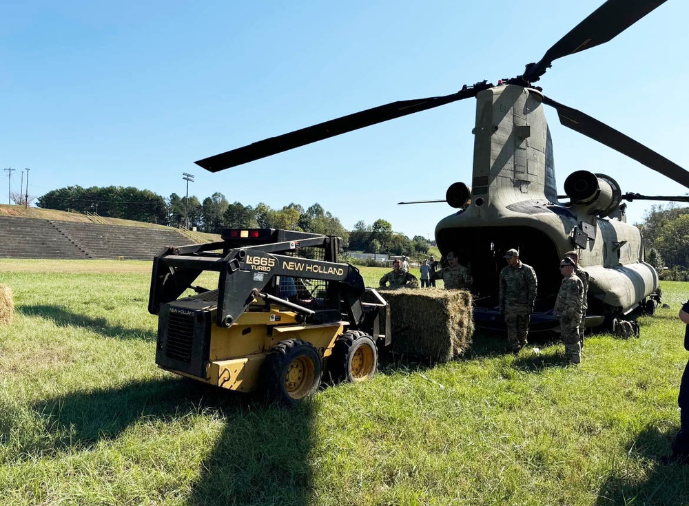 New York Army National Guard aids North Carolina farmers