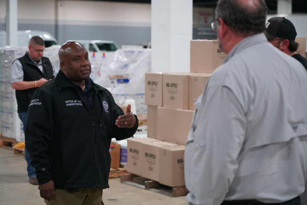 FEMA Deputy Administrator Erik Hooks Tours Greenville's Supply Center