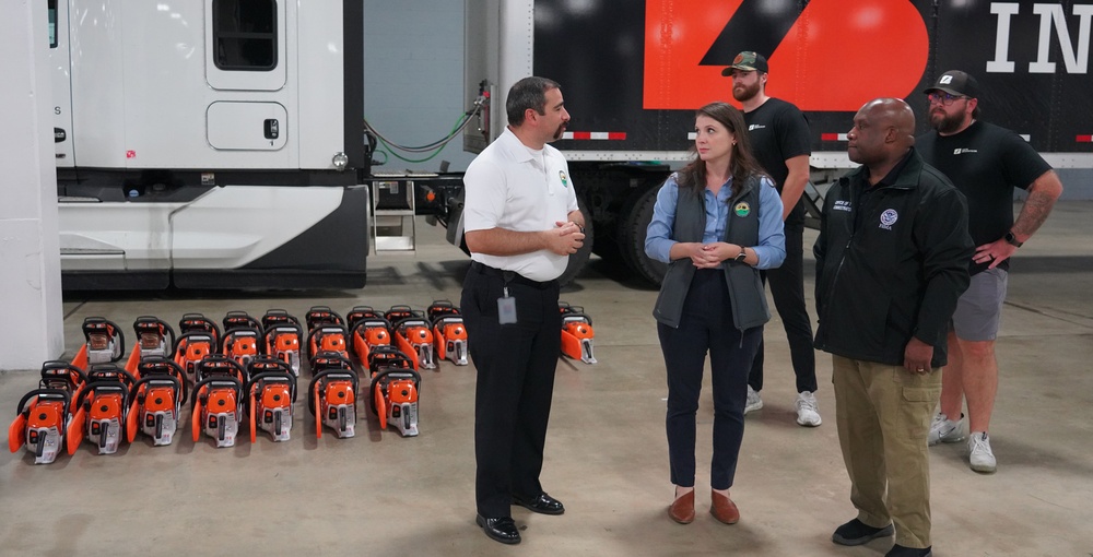 FEMA Deputy Administrator Erik Hooks Tours Greenville's Supply Center