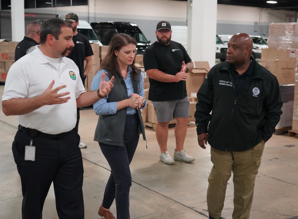 FEMA Deputy Administrator Erik Hooks Tours Greenville's Supply Center