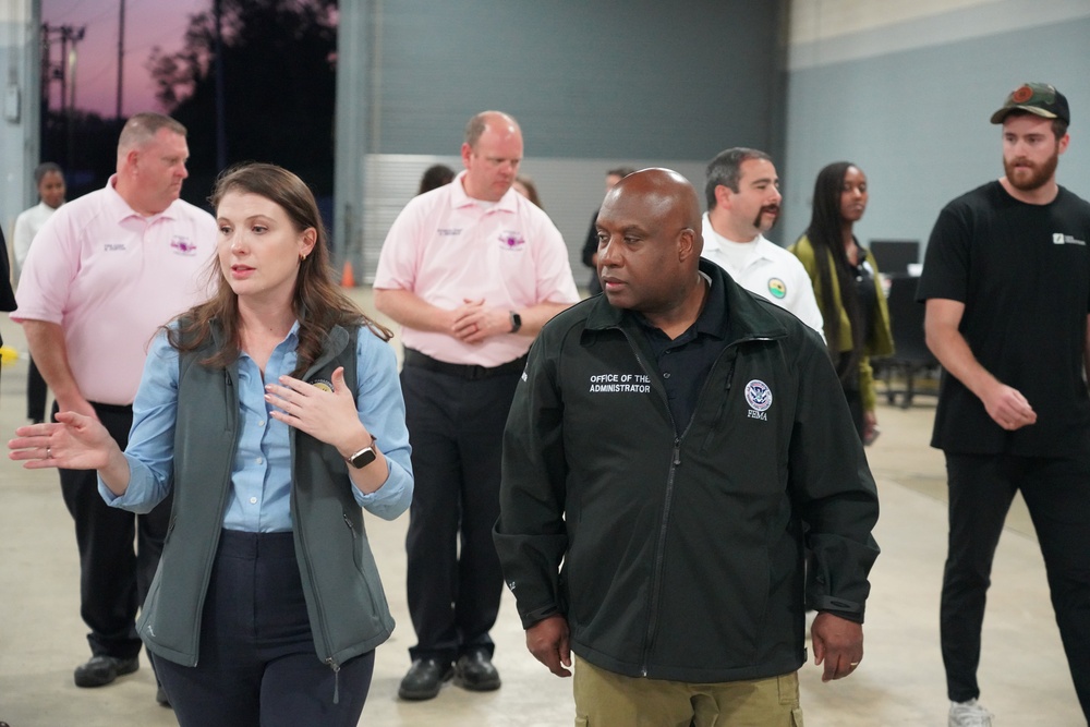 FEMA Deputy Administrator Erik Hooks Tours Greenville's Supply Center