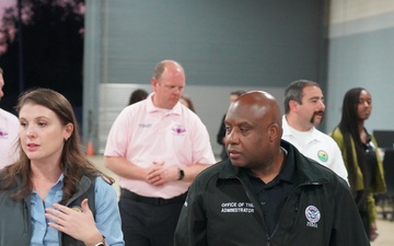 FEMA Deputy Administrator Erik Hooks Tours Greenville's Supply Center