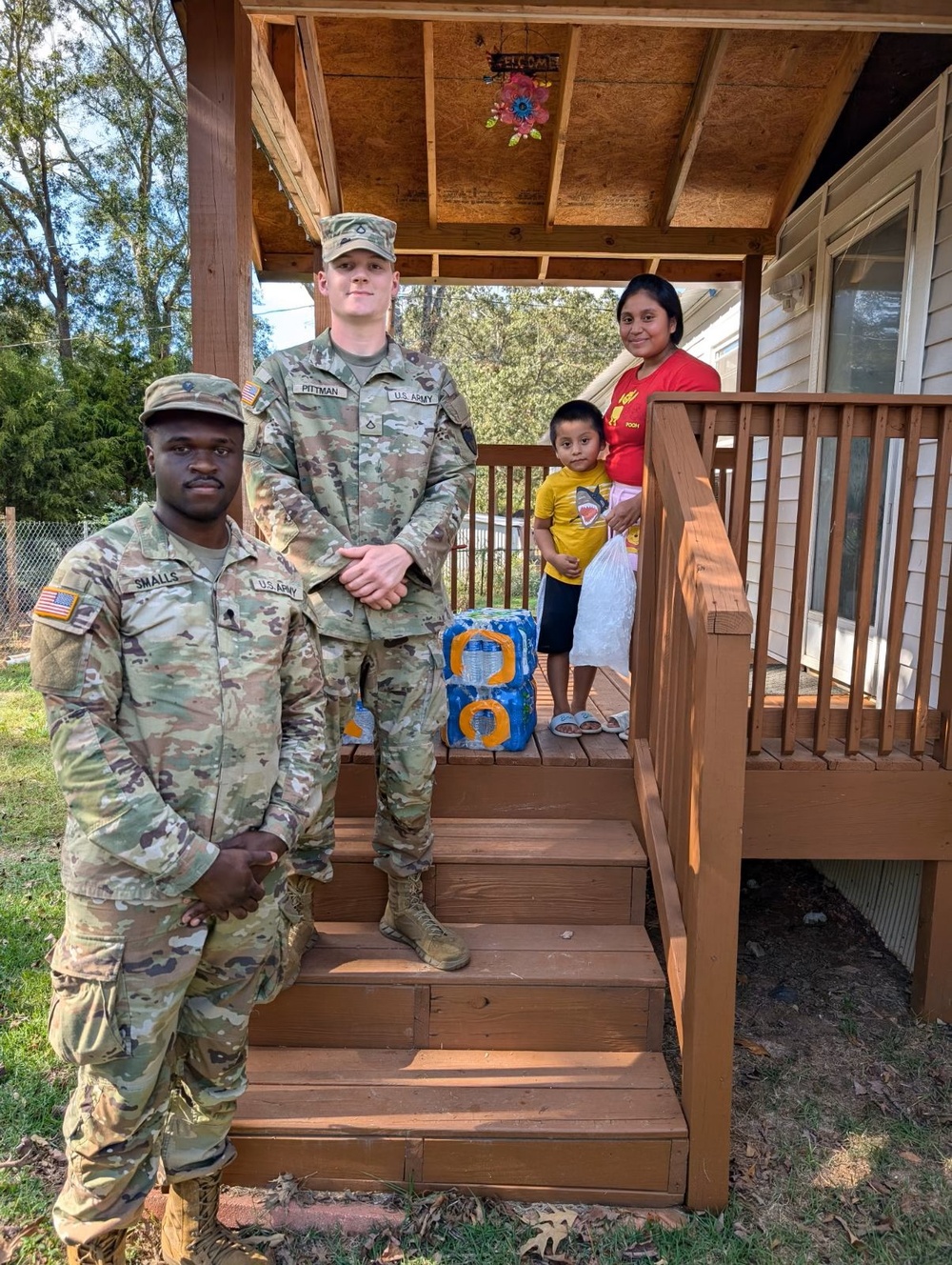 U.S. Army Soldiers conduct health and welfare checks