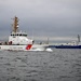 Coast Guard Cutter Adelie escorts Uruguay Naval Ship ROU Oyarvide through Puget Sound