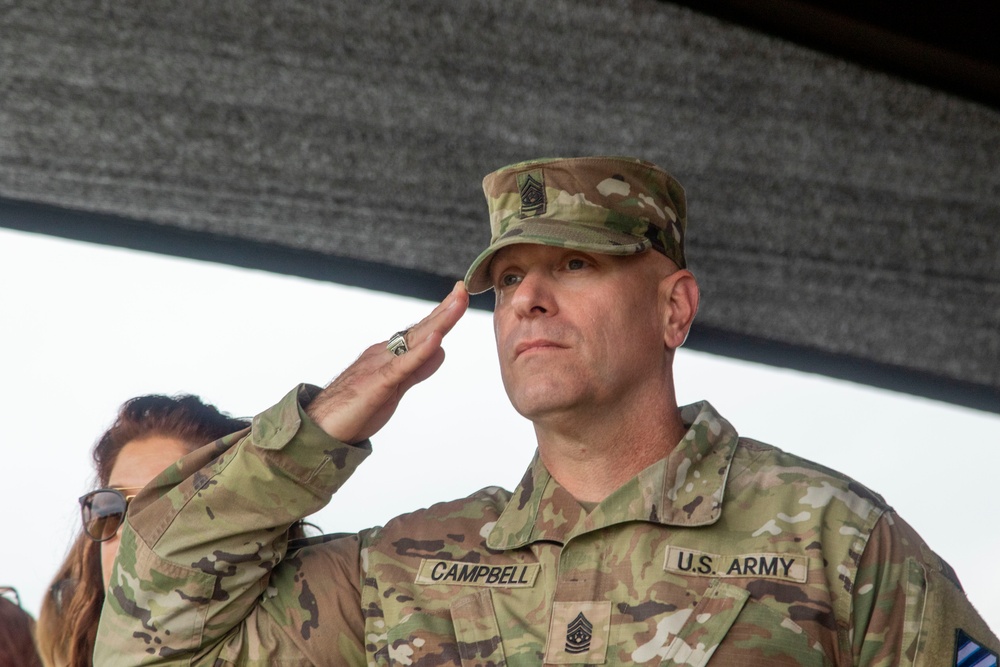 U.S. Army Command Sgt. Maj. Jeffrey L. Campbell Change of Responsibility