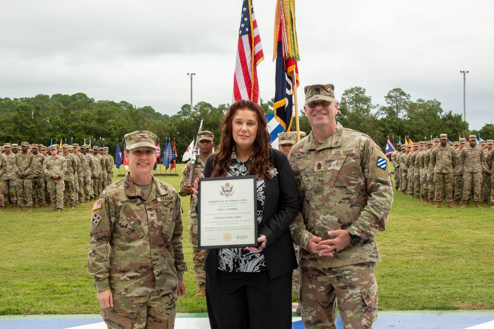 U.S. Army Command Sgt. Maj. Jeffrey L. Campbell Change of Responsibility