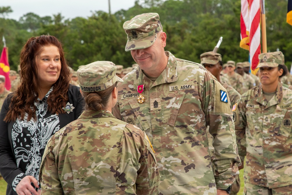 U.S. Army Command Sgt. Maj. Jeffrey L. Campbell Change of Responsibility