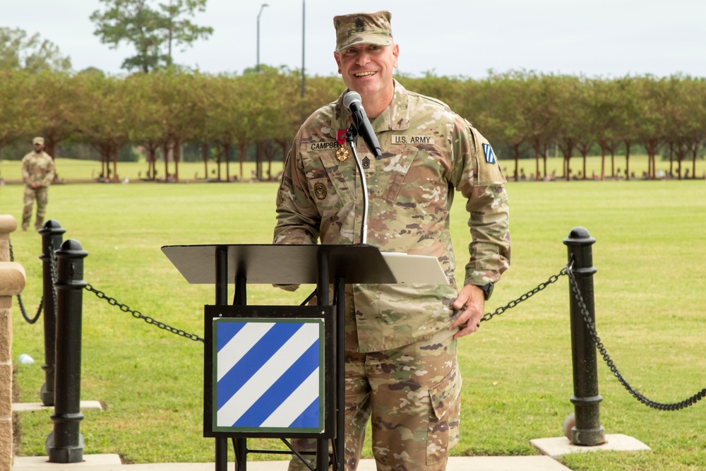 U.S. Army Command Sgt. Maj. Jeffrey L. Campbell Change of Responsibility