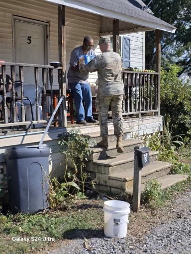 U.S. Army Soldiers conduct health and welfare checks