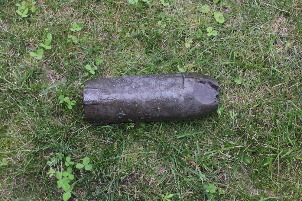 Civil War-era-style artillery shell at Fort McCoy