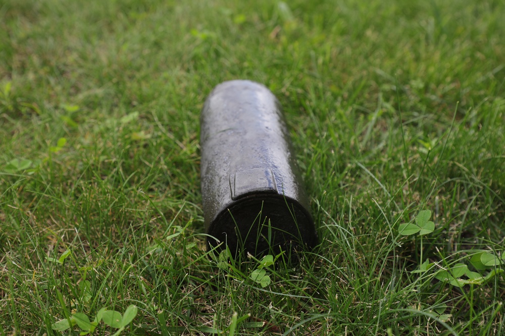 Civil War-era-style artillery shell at Fort McCoy