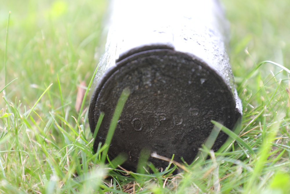 Civil War-era-style artillery shell at Fort McCoy