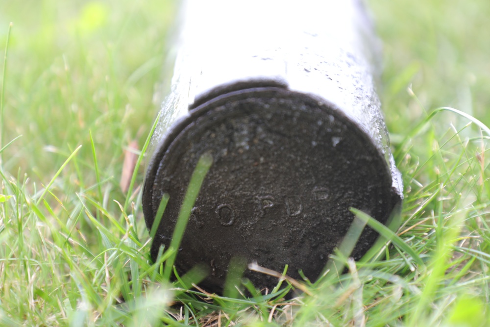 Civil War-era-style artillery shell at Fort McCoy