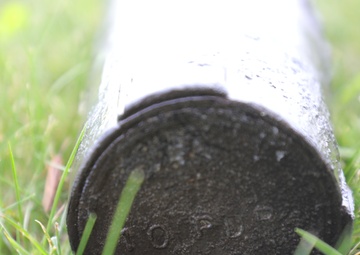 Civil War-era-style artillery shell at Fort McCoy