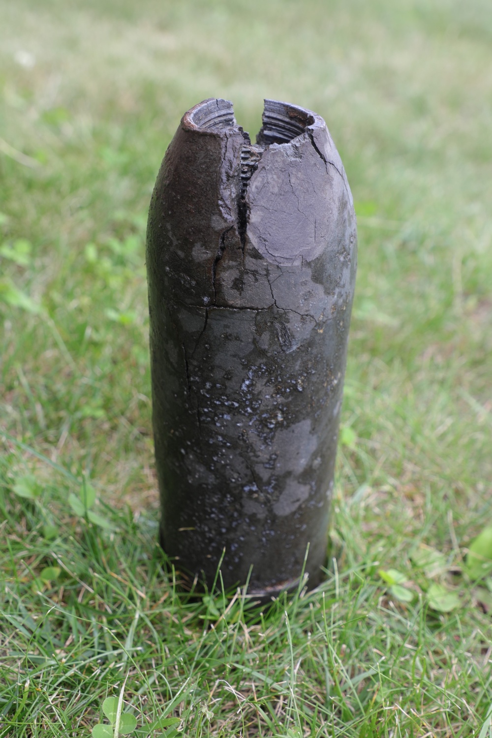 Civil War-era-style artillery shell at Fort McCoy